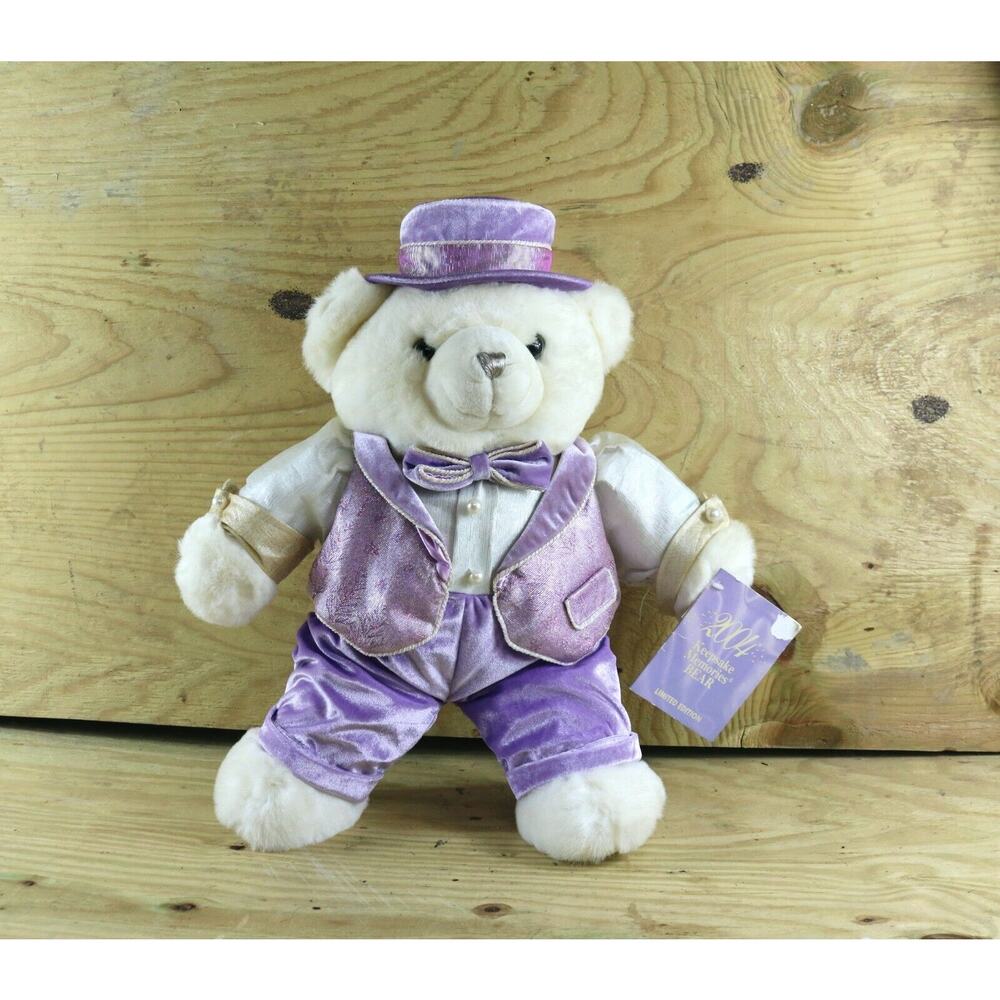 New Dan Dee Plush Collectors Choice Teddy Bear White Limited Edition 2004